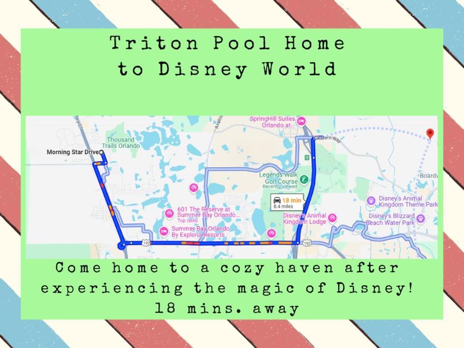 Triton Vacation Pool Home Near Disney Orlando Dış mekan fotoğraf